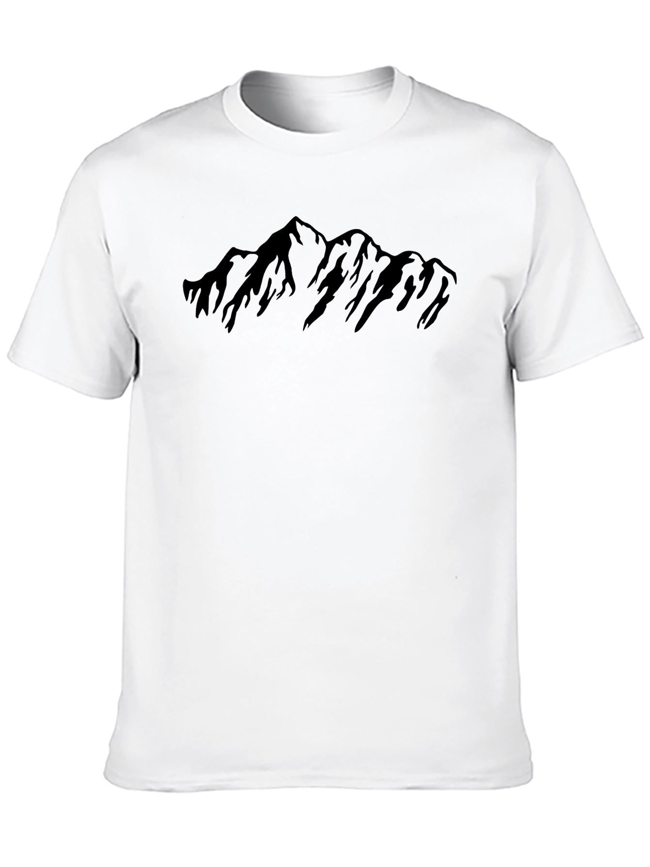 Mountain Silhouette Graphic Tee - Black