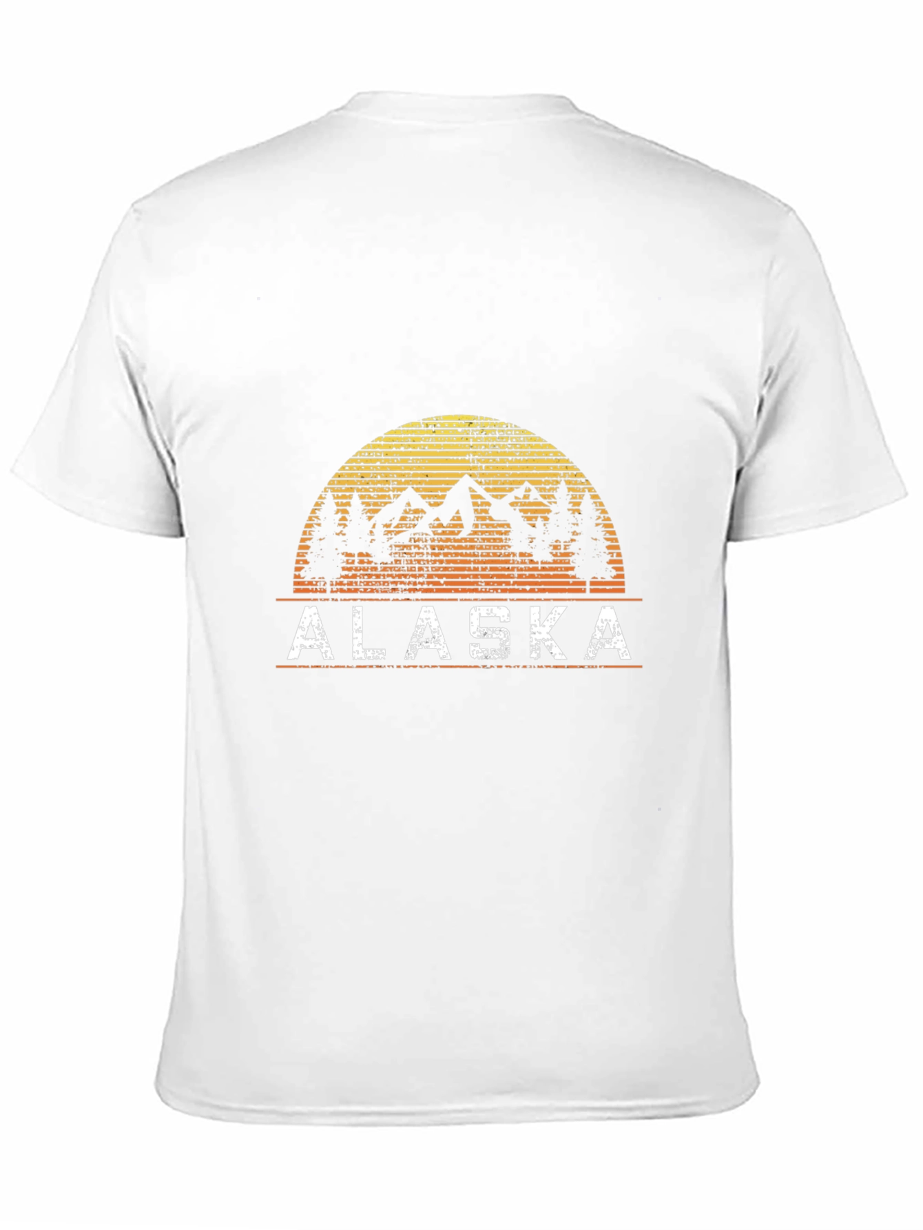Alaska Graphic Tee - Mountain Sunset Design