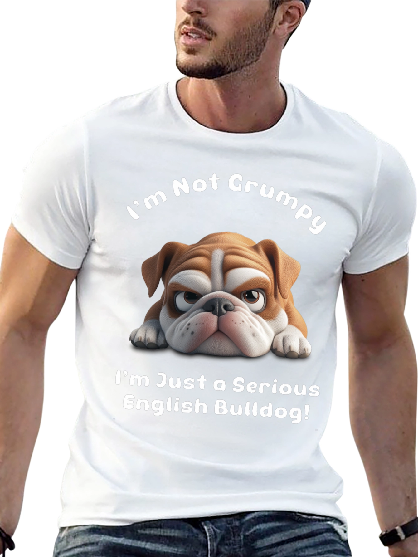 Grumpy Bulldog Graphic Tee