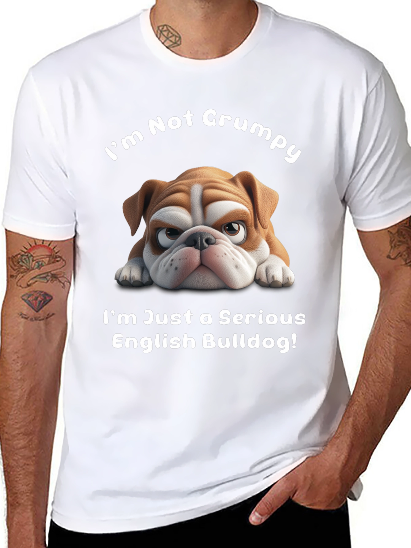 Grumpy Bulldog Graphic Tee