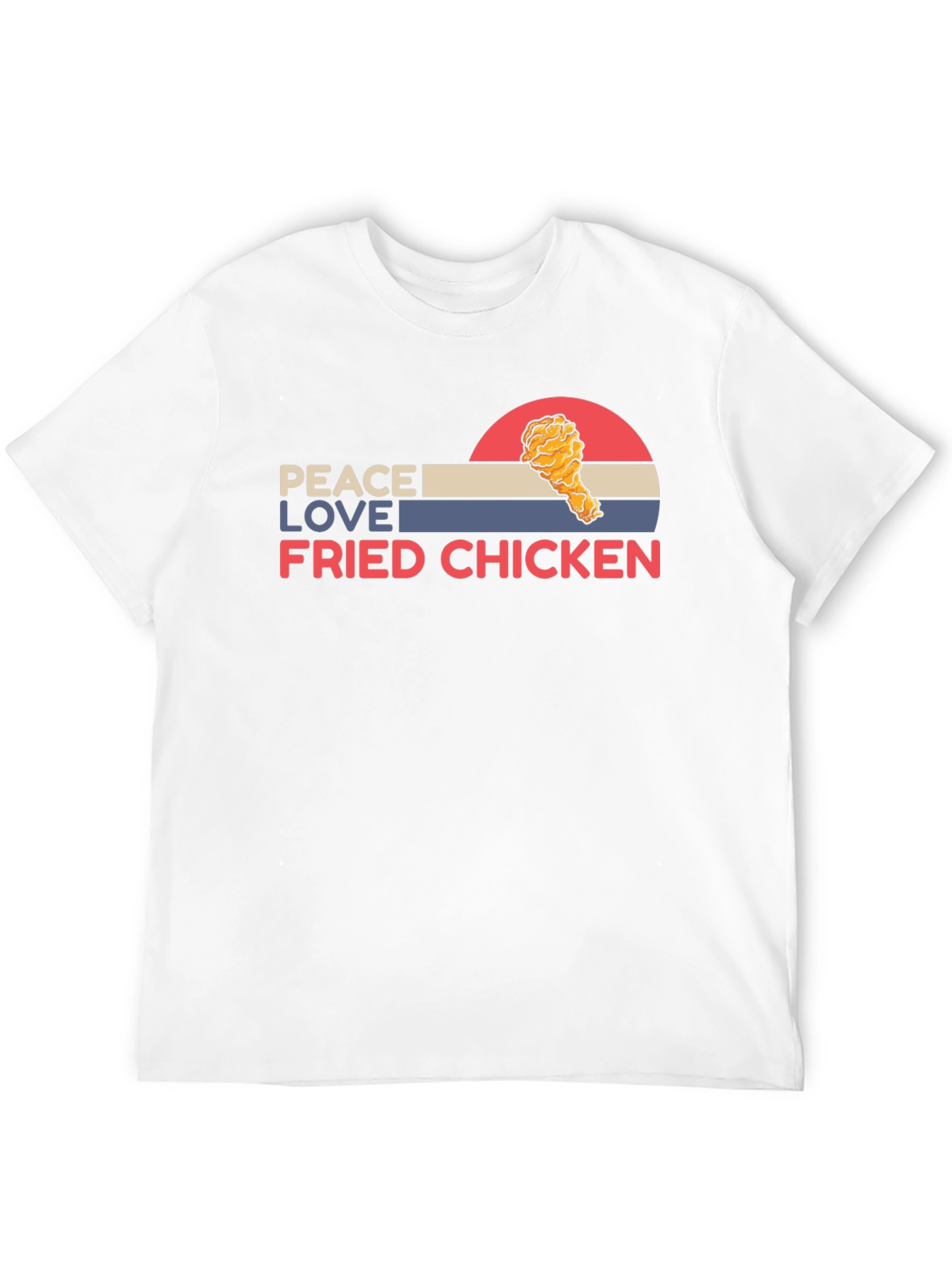 Peace Love Fried Chicken Graphic Tee