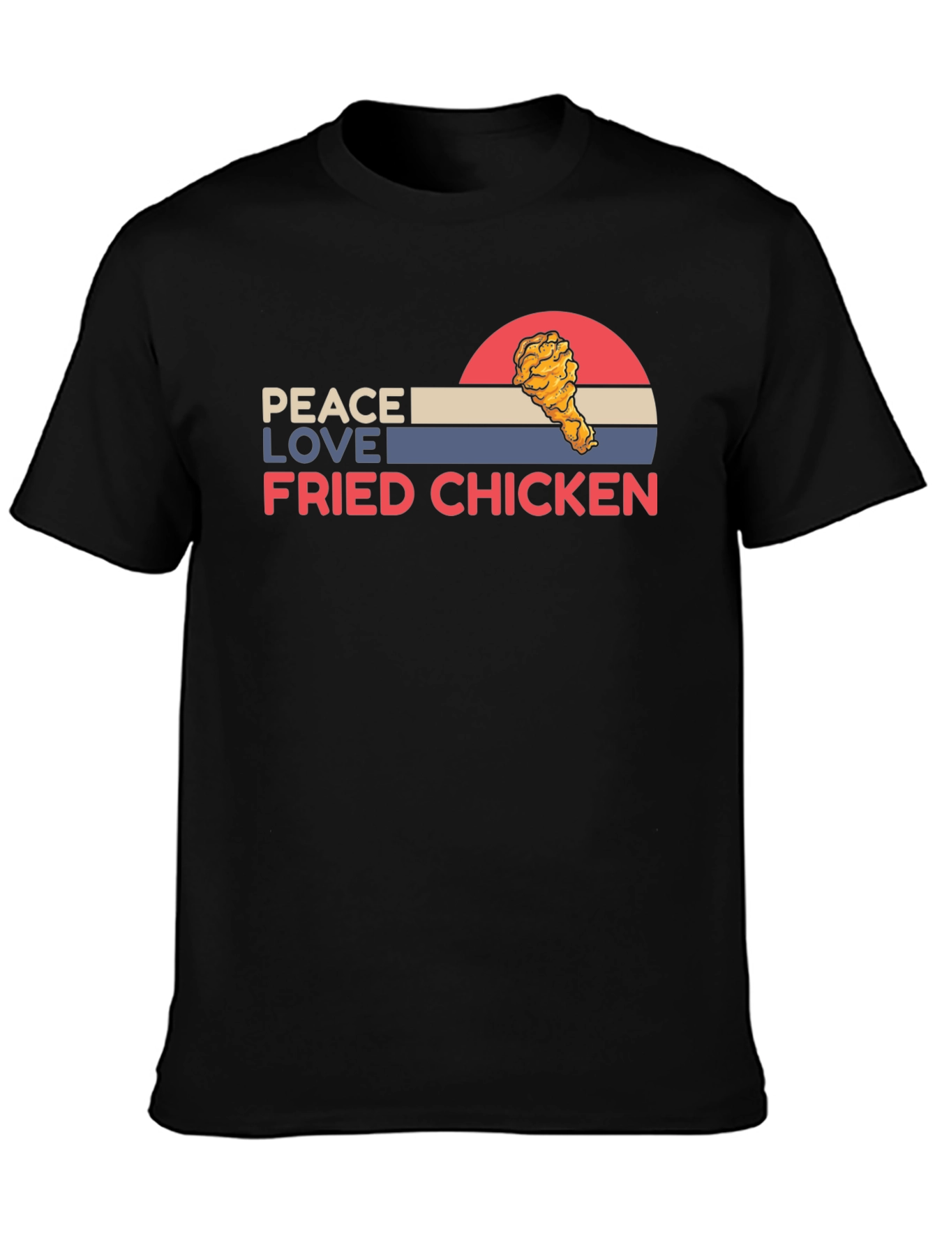 Peace Love Fried Chicken Graphic Tee