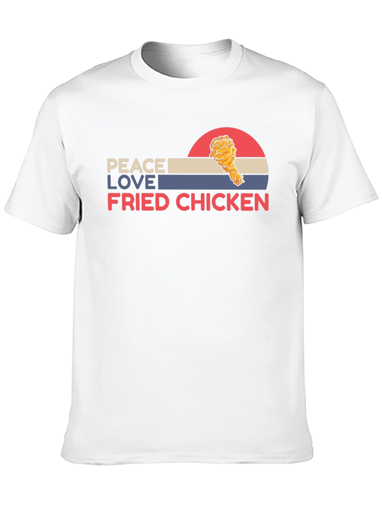 Peace Love Fried Chicken Graphic Tee