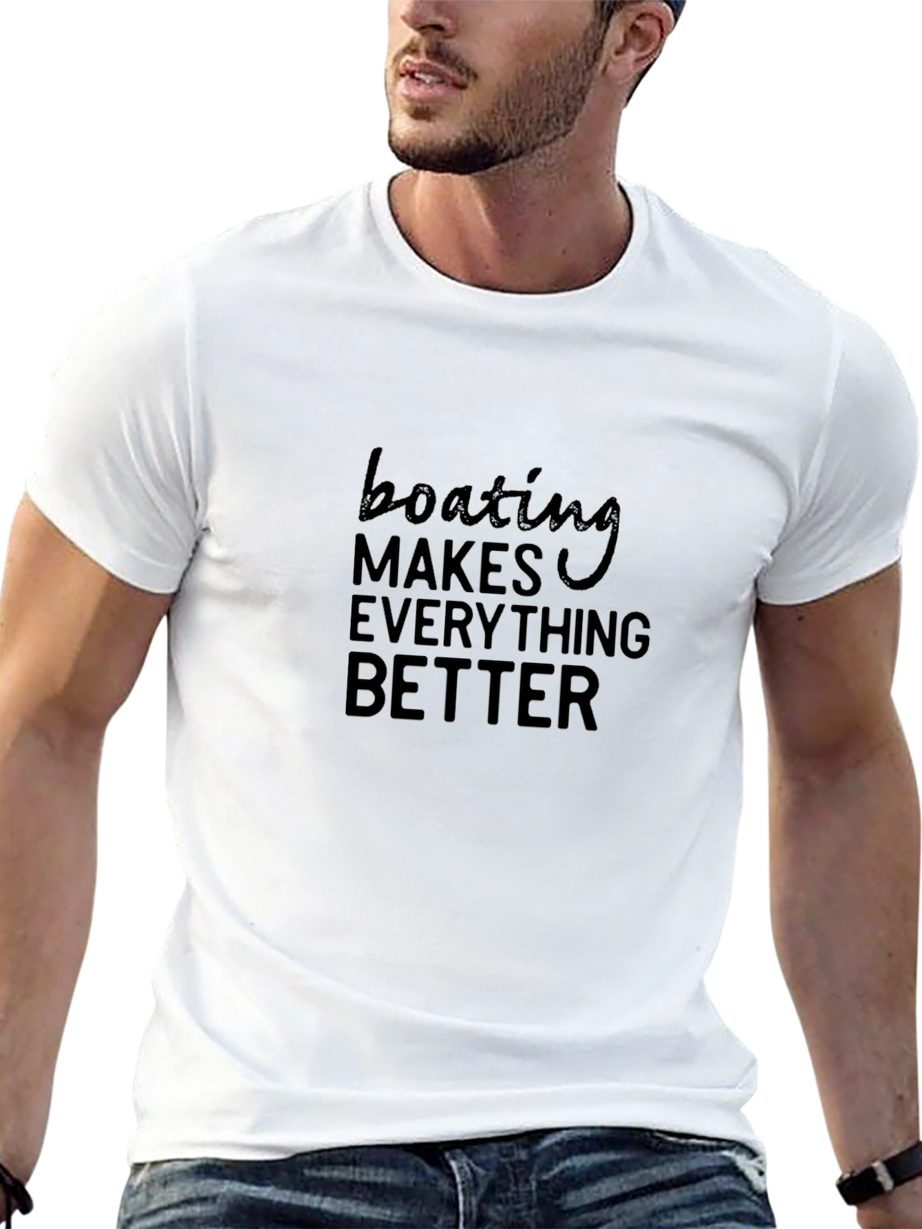 Boating Makes Everything Better T-Shirt - Black