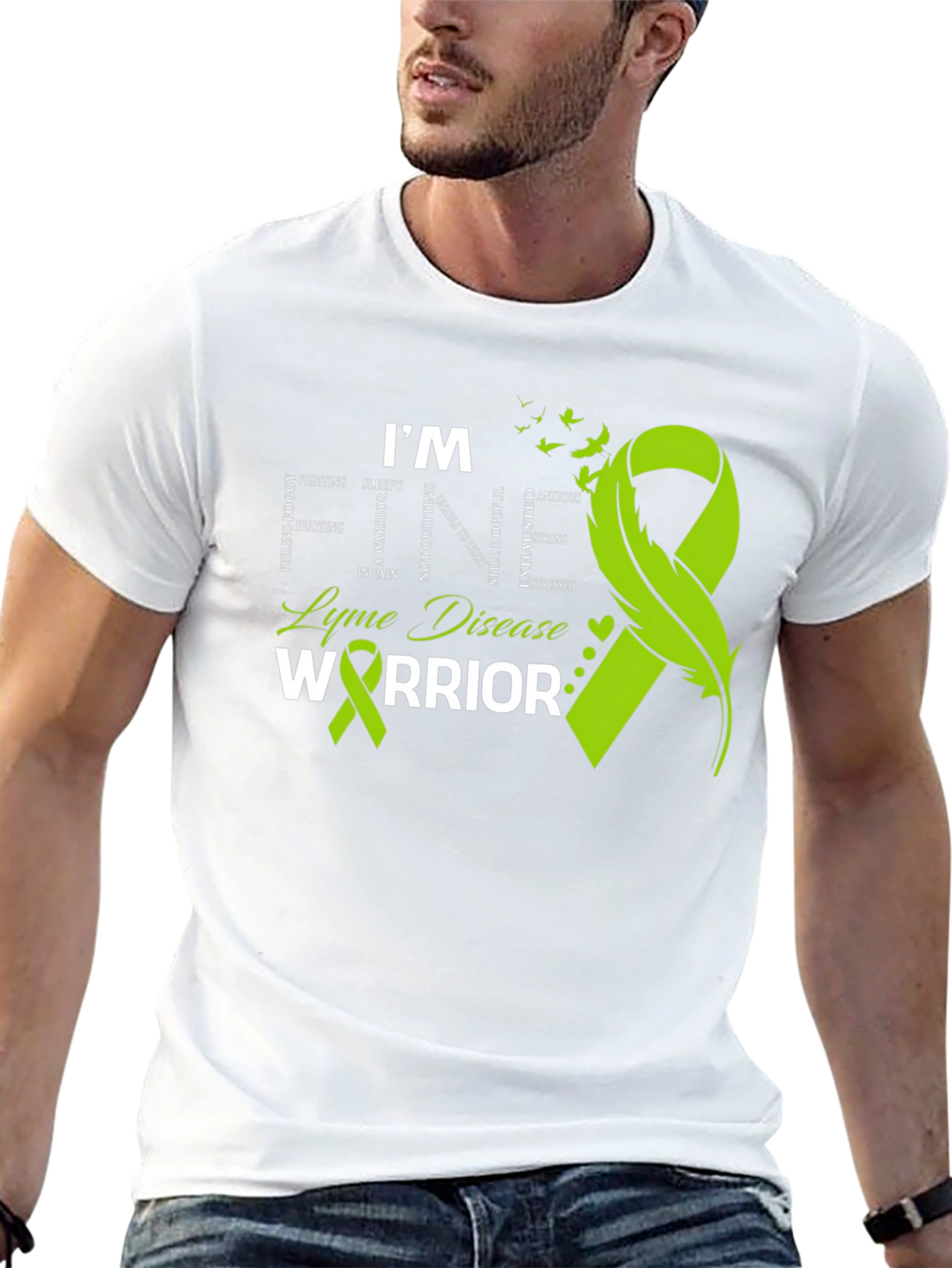 Lyme Disease Warrior T-Shirt - Awareness Ribbon