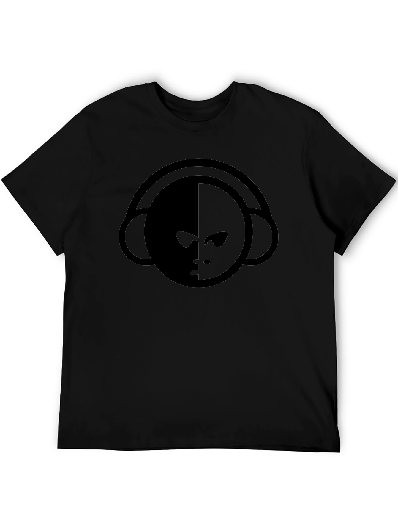 Cool Graphic T-Shirt - Black Crew Neck Tee