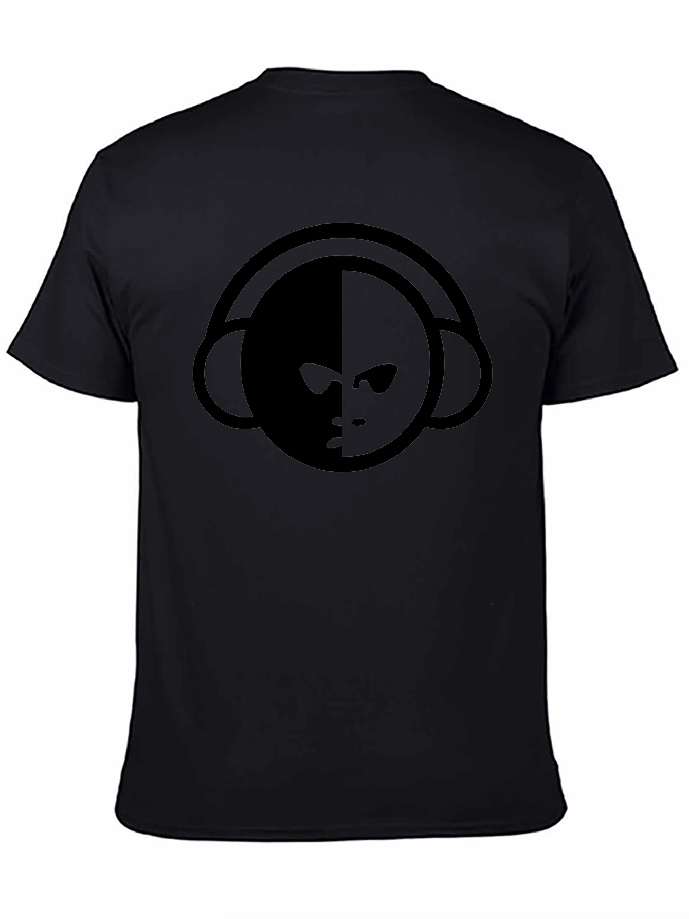 Cool Graphic T-Shirt - Black Crew Neck Tee