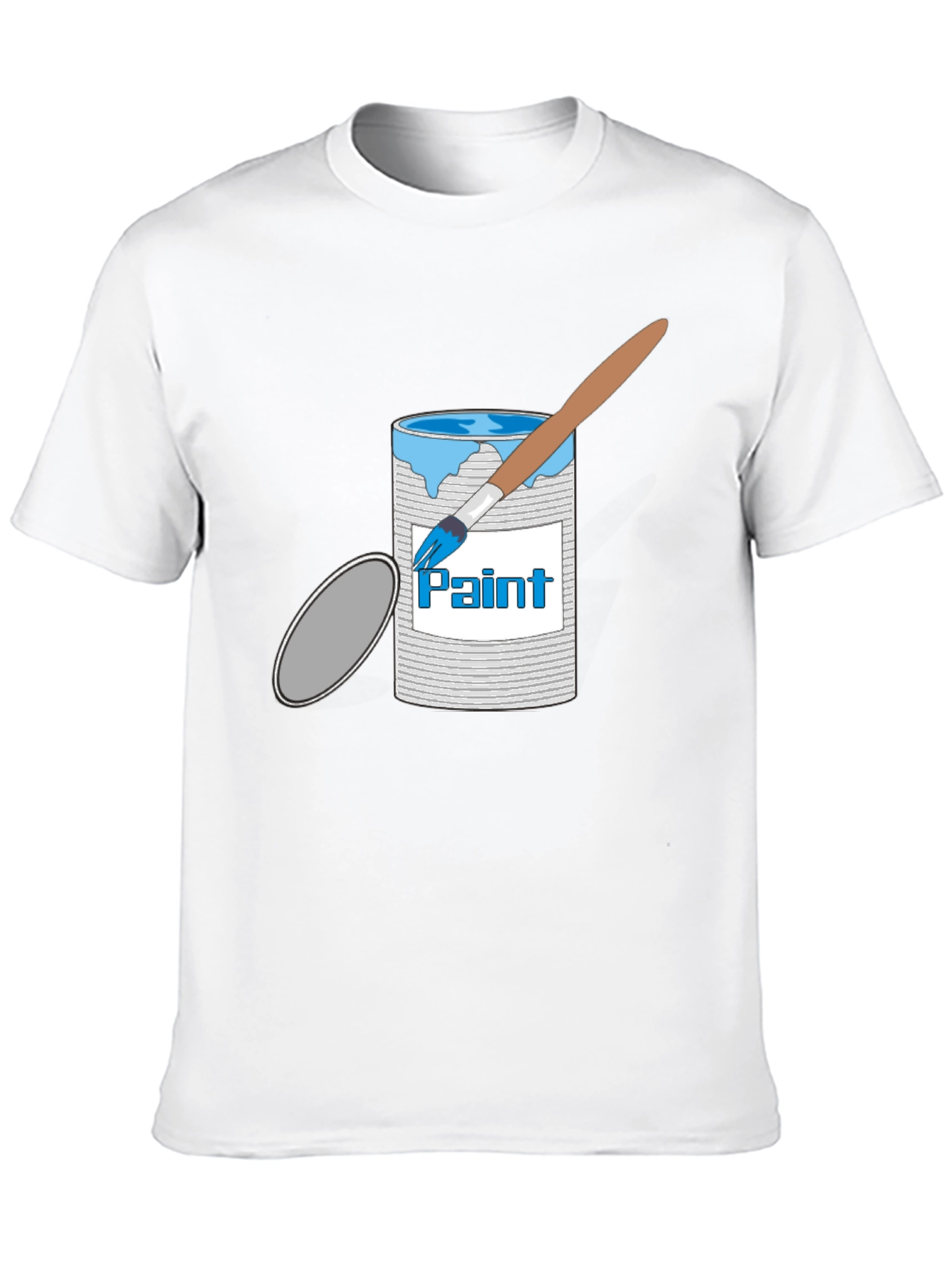 Paint Can & Brush Graphic T-Shirt - Black