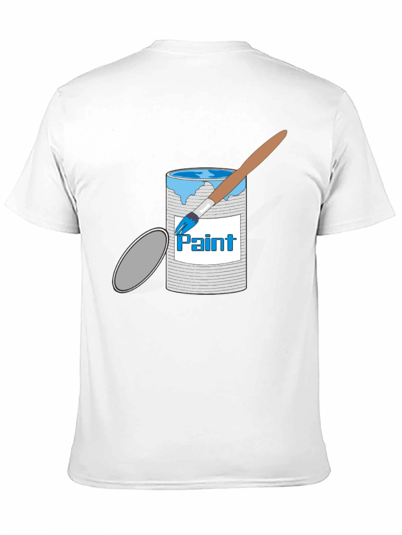 Paint Can & Brush Graphic T-Shirt - Black
