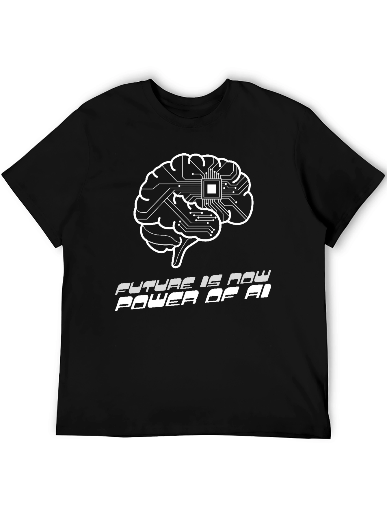 AI Brain Power T-Shirt - Future is Now