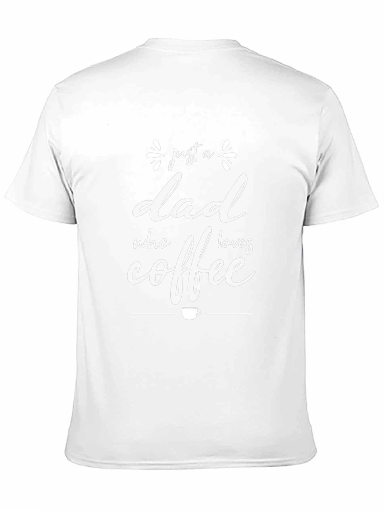 Dad Coffee Lover Tee - Soft Black Cotton T-Shirt