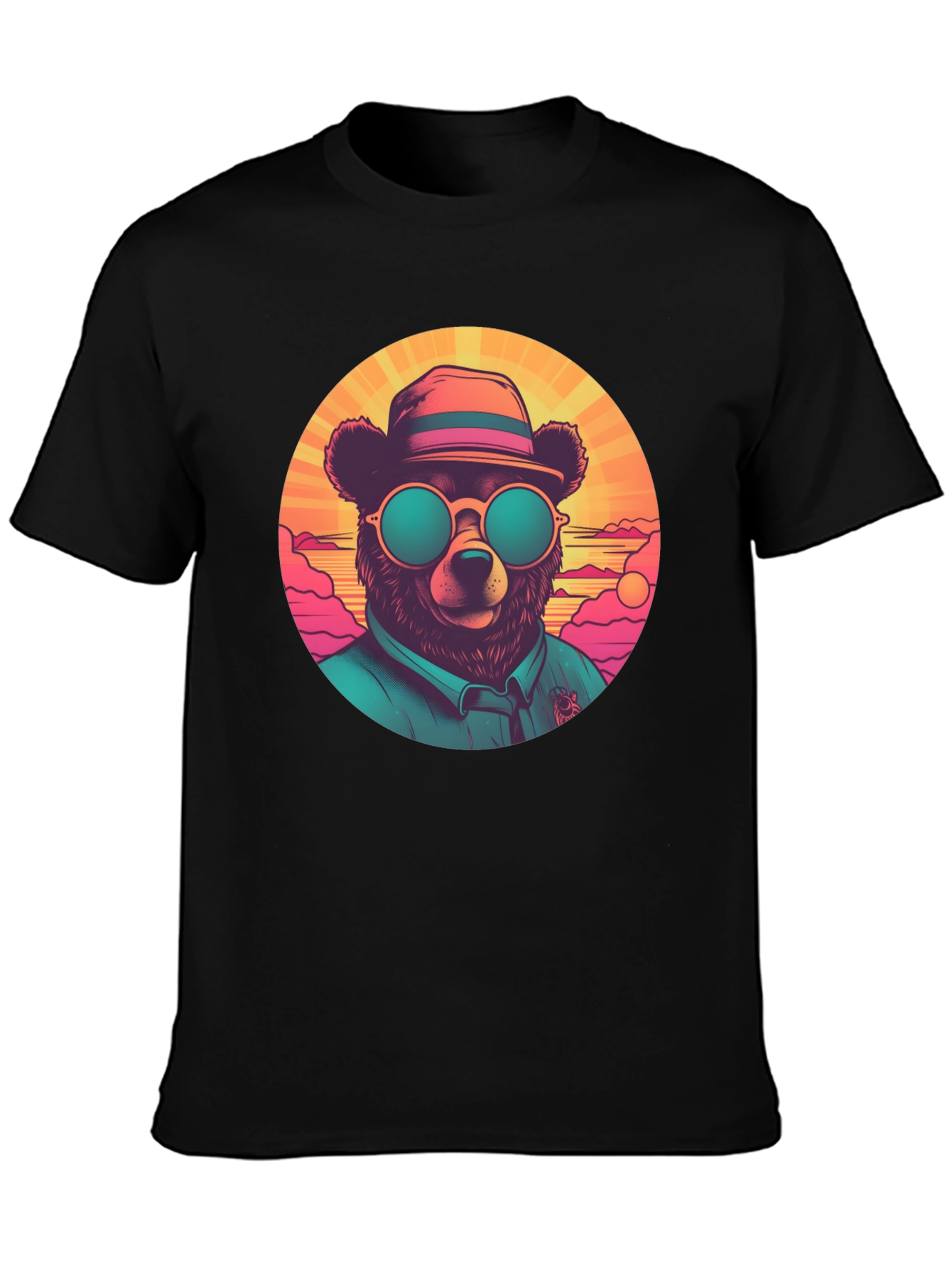 Cool Bear Graphic Tee - Retro Style
