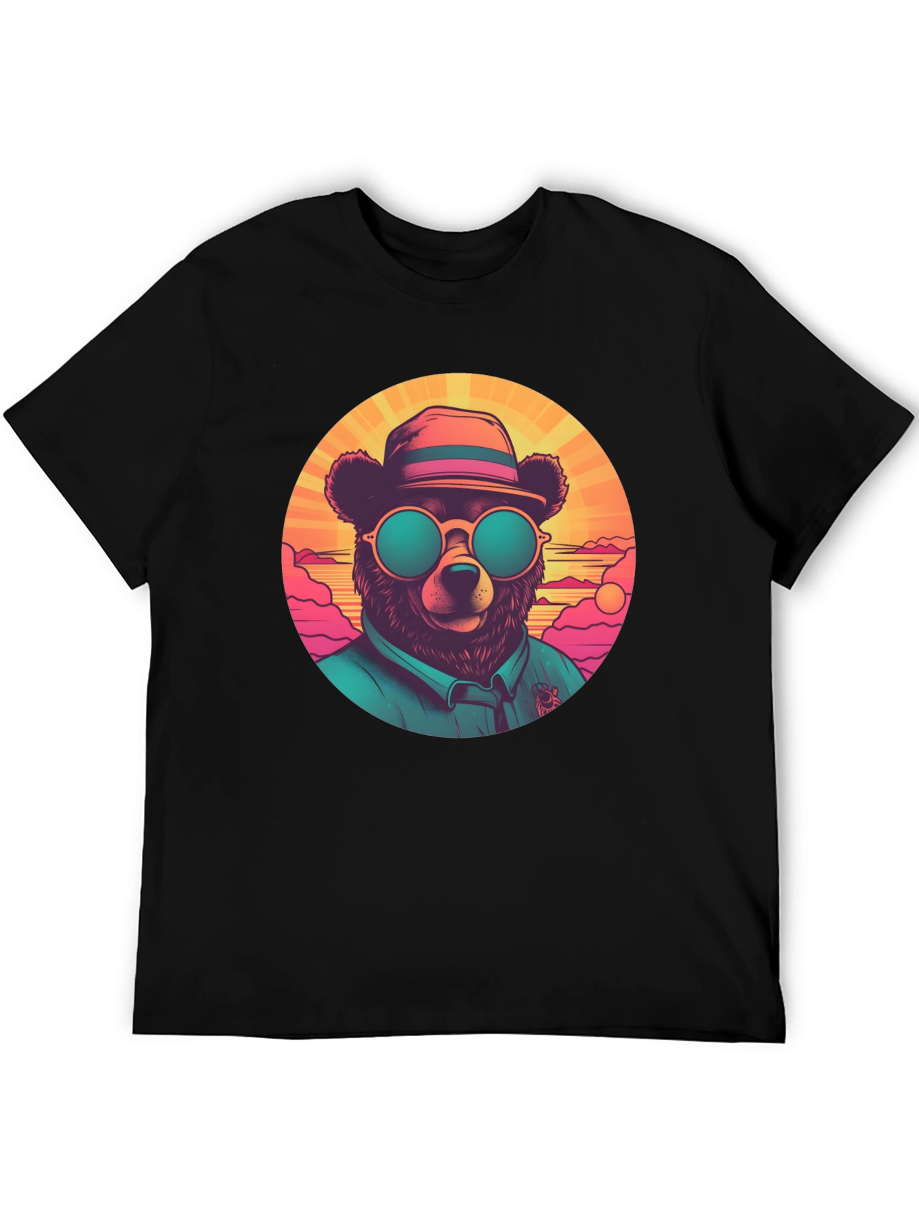 Cool Bear Graphic Tee - Retro Style