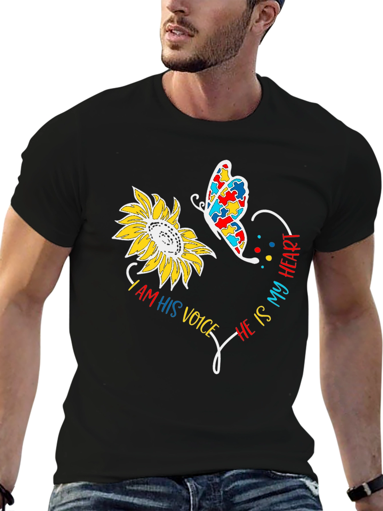 Autism Awareness Sunflower T-Shirt