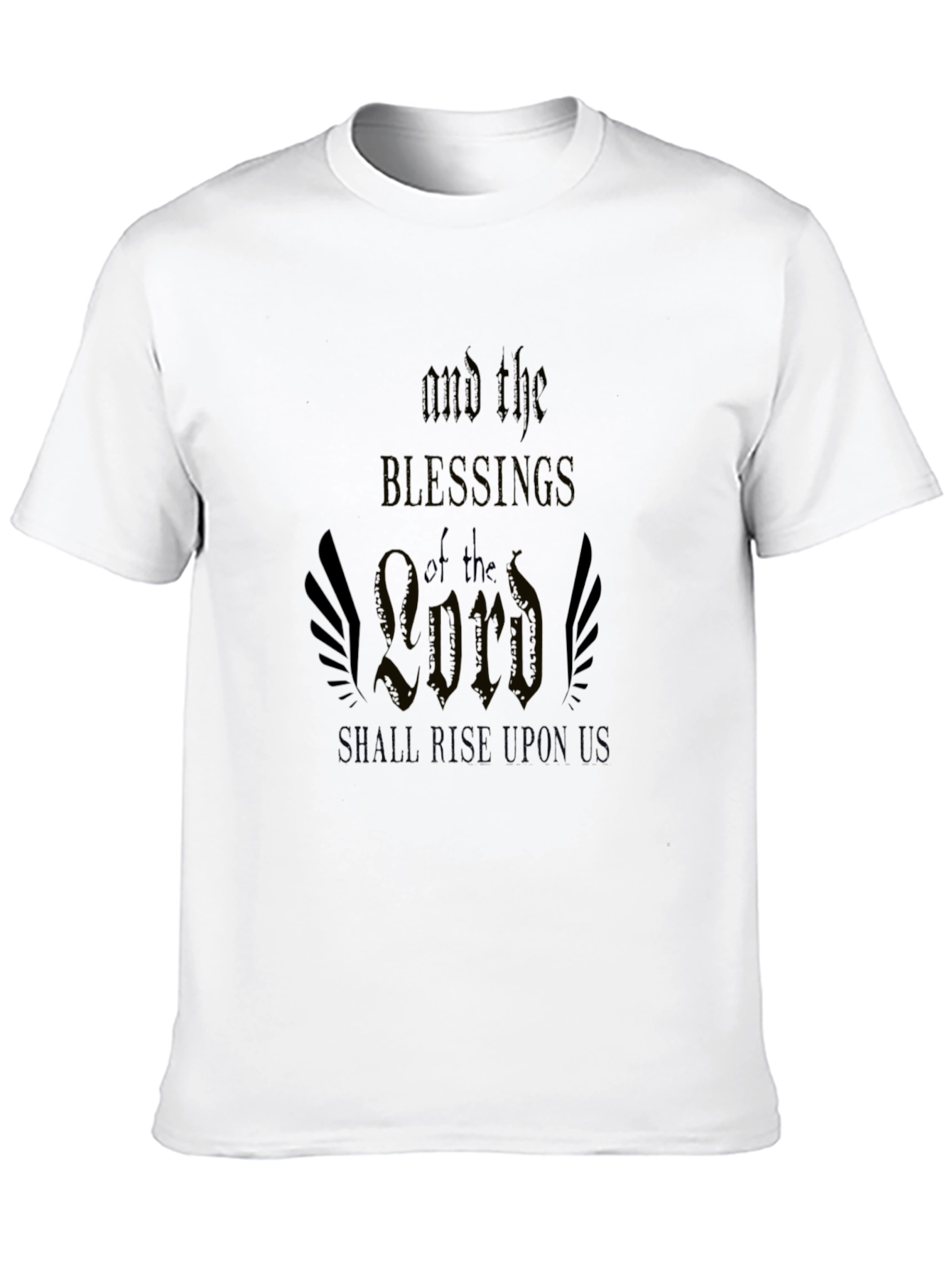 Blessings of the Lord Graphic Tee - Black