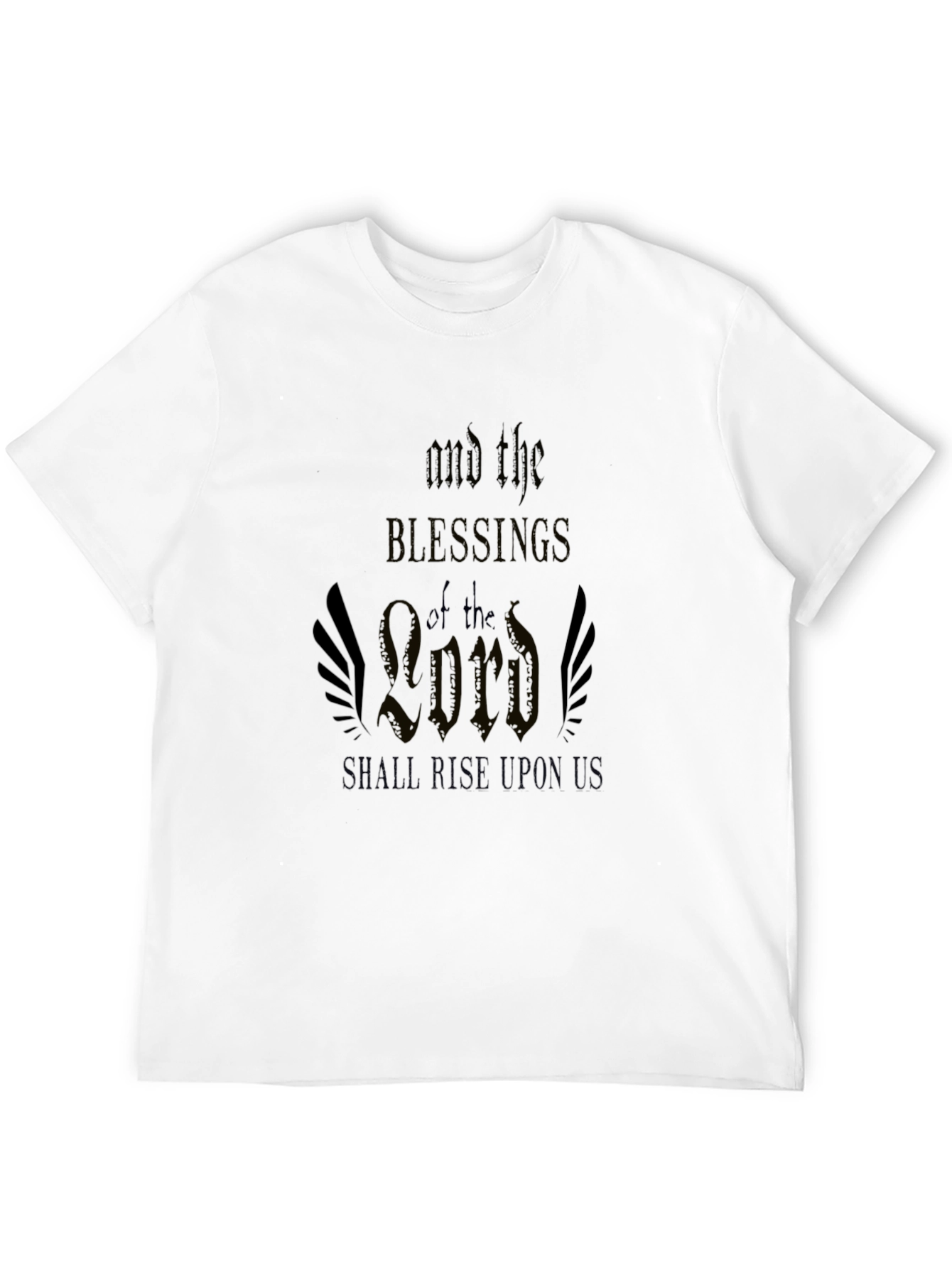 Blessings of the Lord Graphic Tee - Black