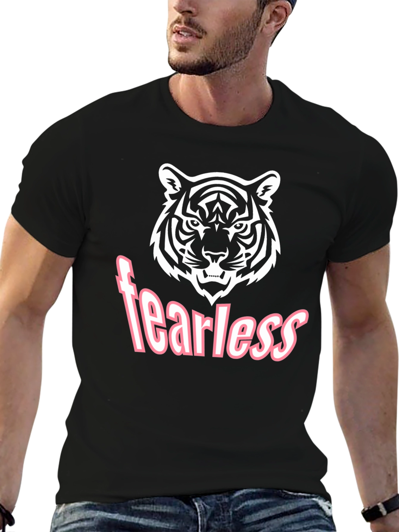 Fearless Tiger Graphic T-Shirt