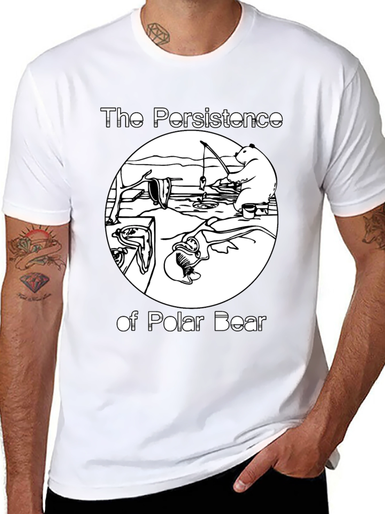 The Persistence of Polar Bear Graphic Tee