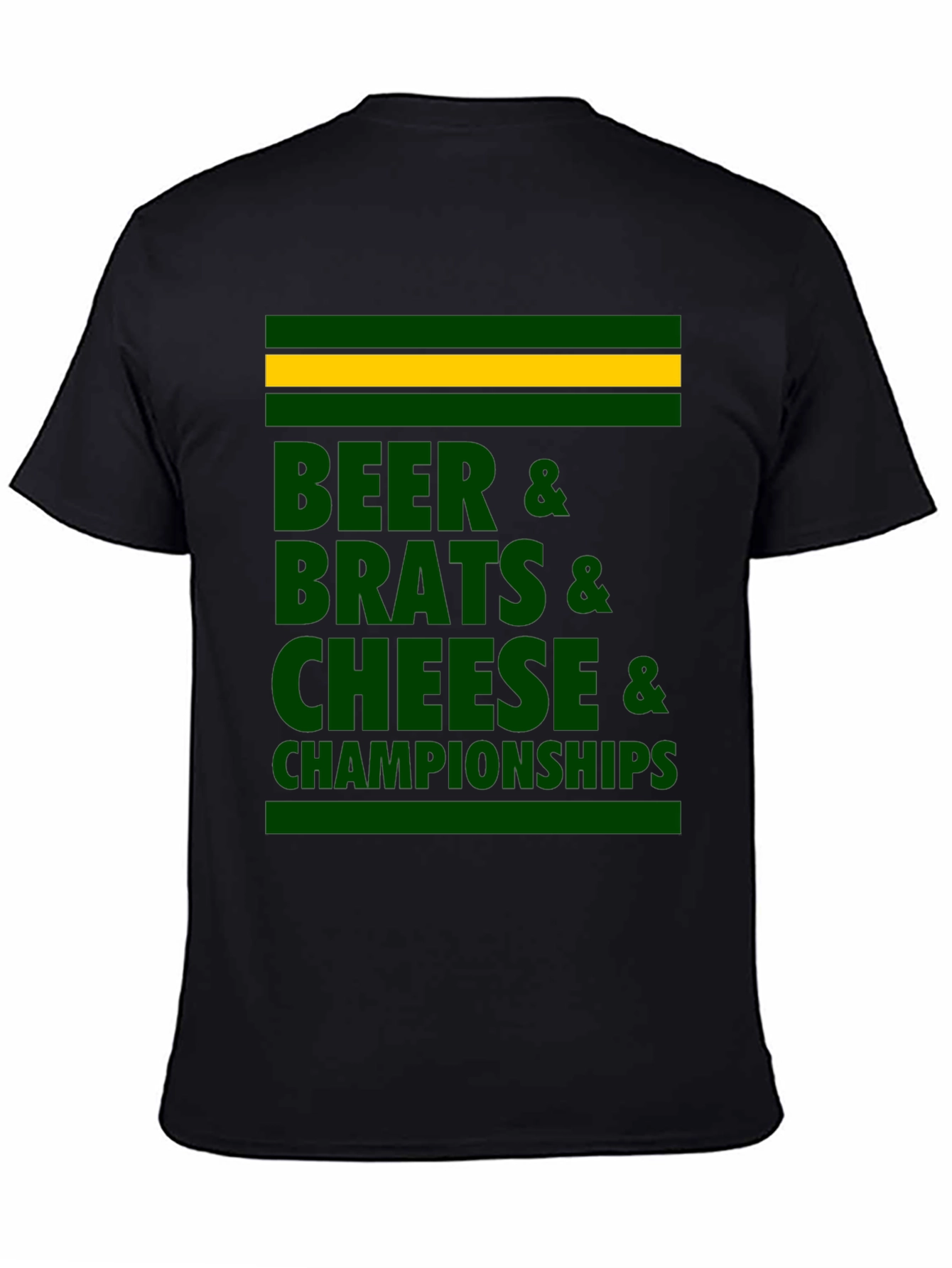 Beer Brats Cheese Championships Graphic T-Shirt