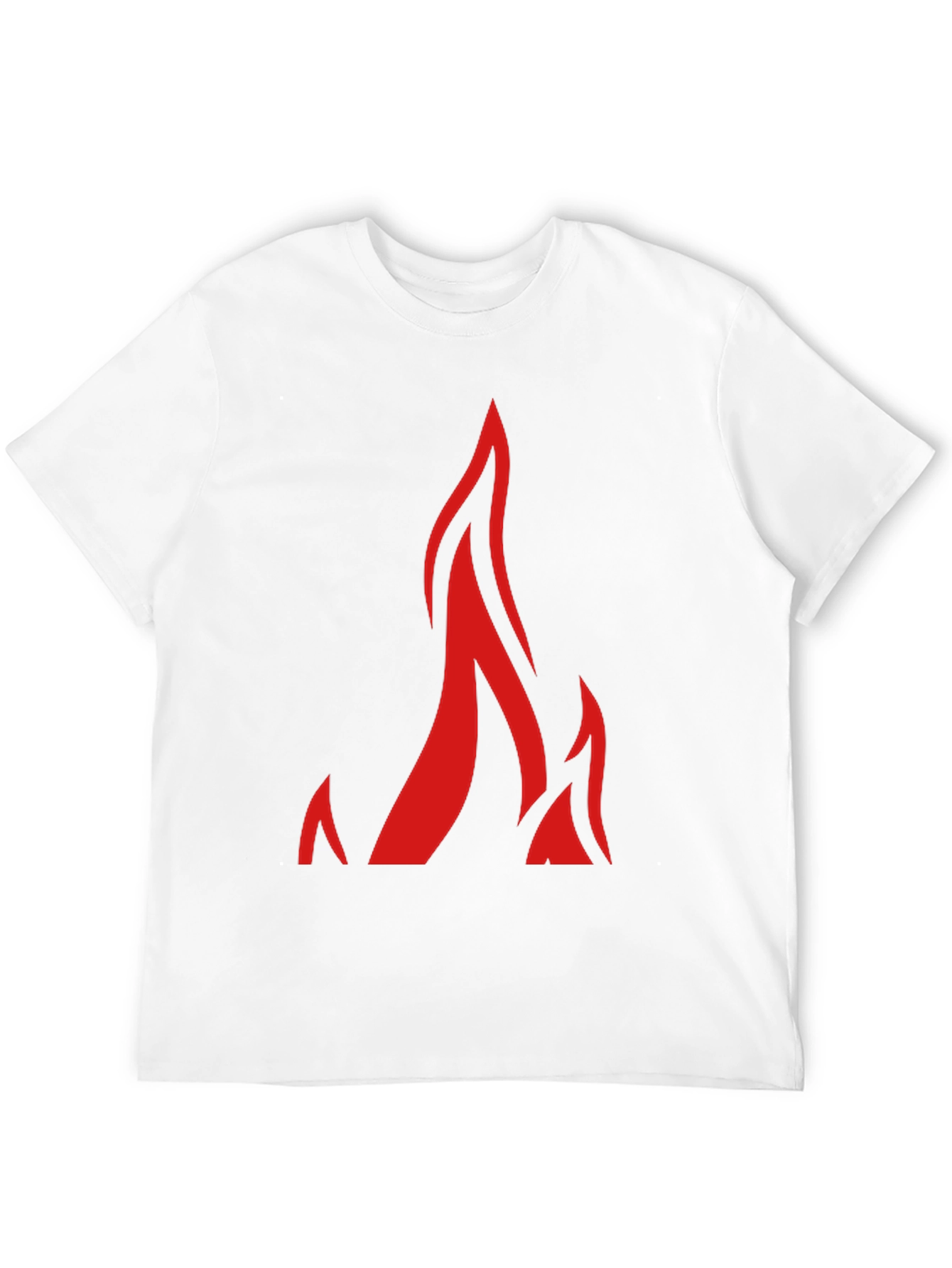 Flame Graphic Black Tee