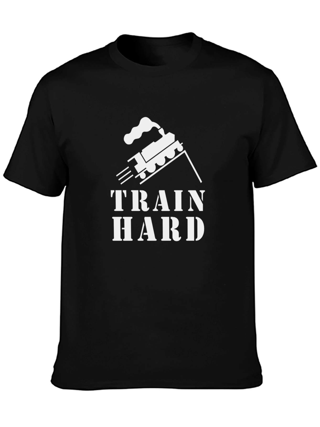 Train Hard Graphic Tee - Black