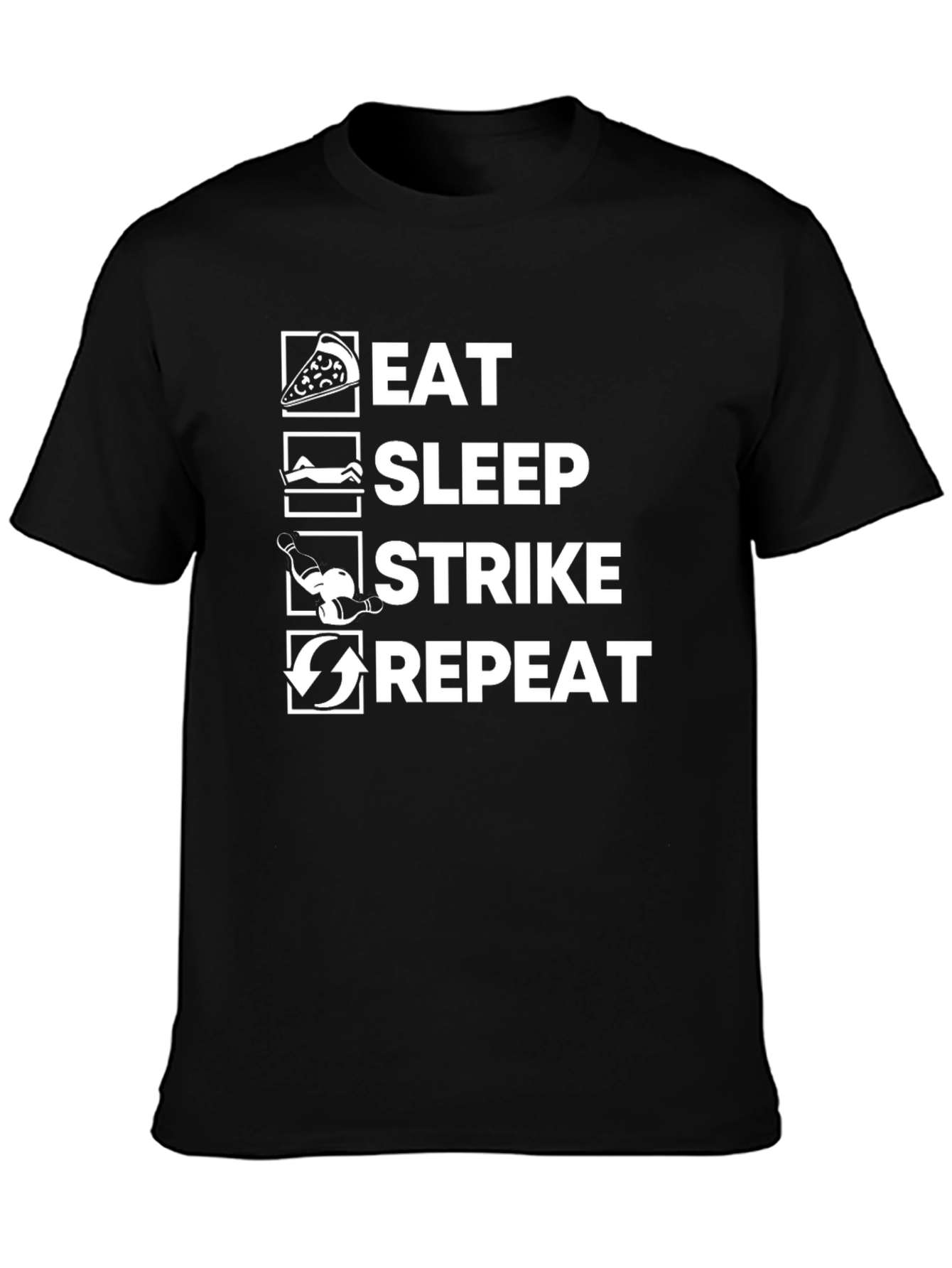 Eat Sleep Strike Repeat Graphic T-Shirt