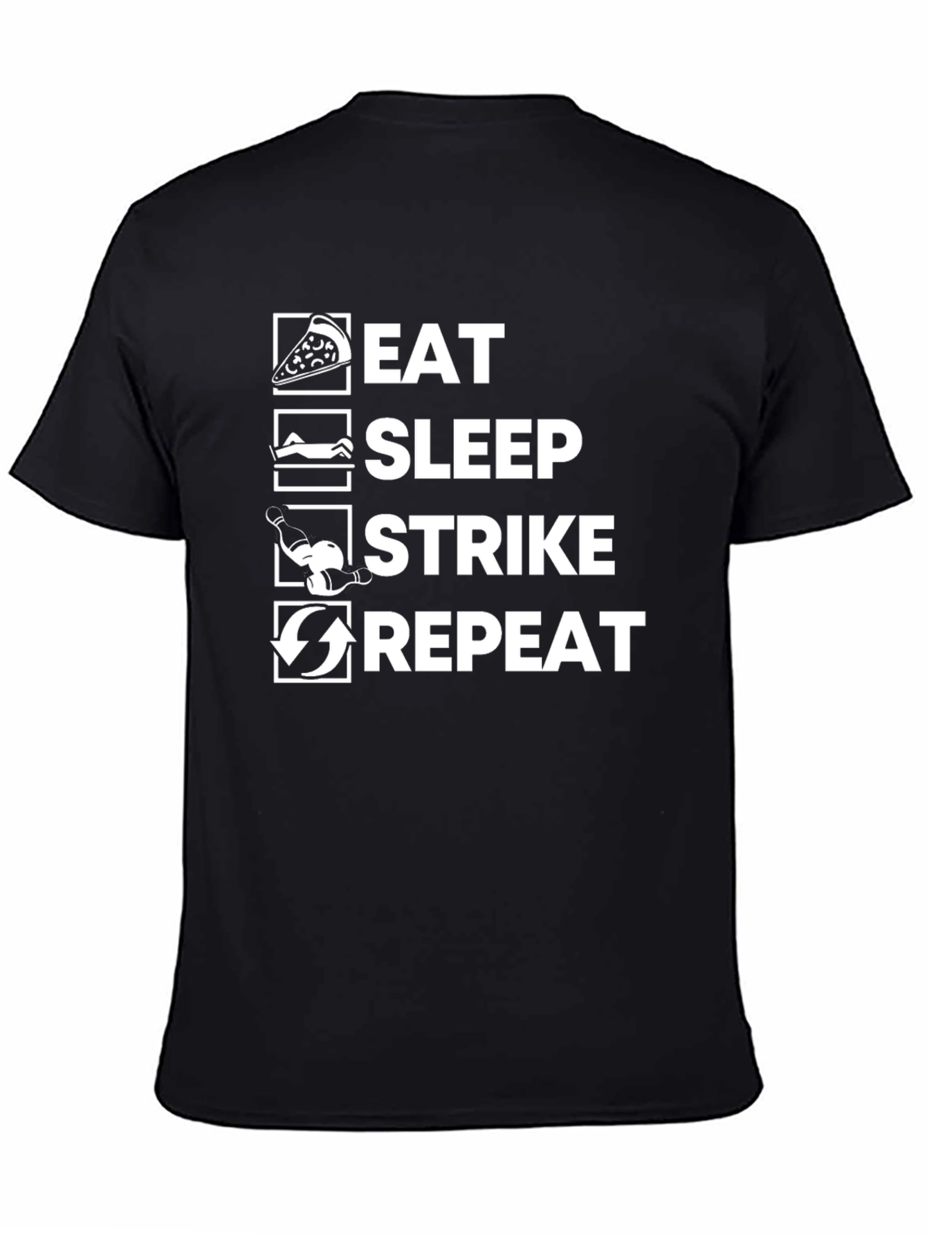Eat Sleep Strike Repeat Graphic T-Shirt