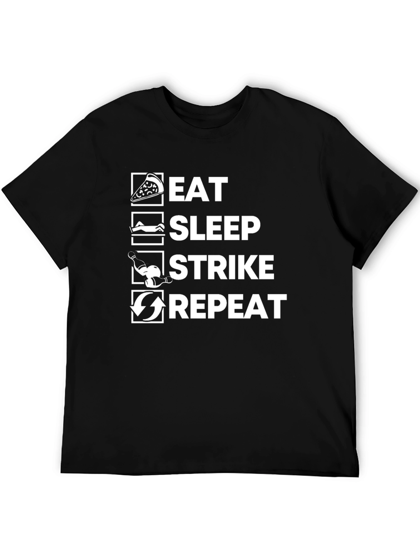Eat Sleep Strike Repeat Graphic T-Shirt