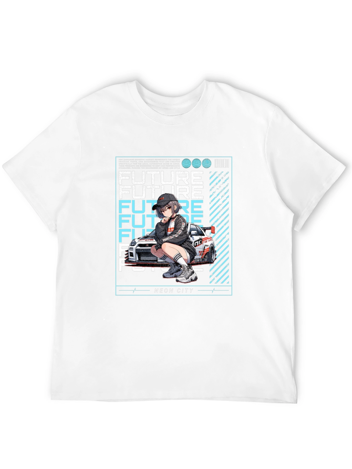 Neon City Future Anime T-Shirt