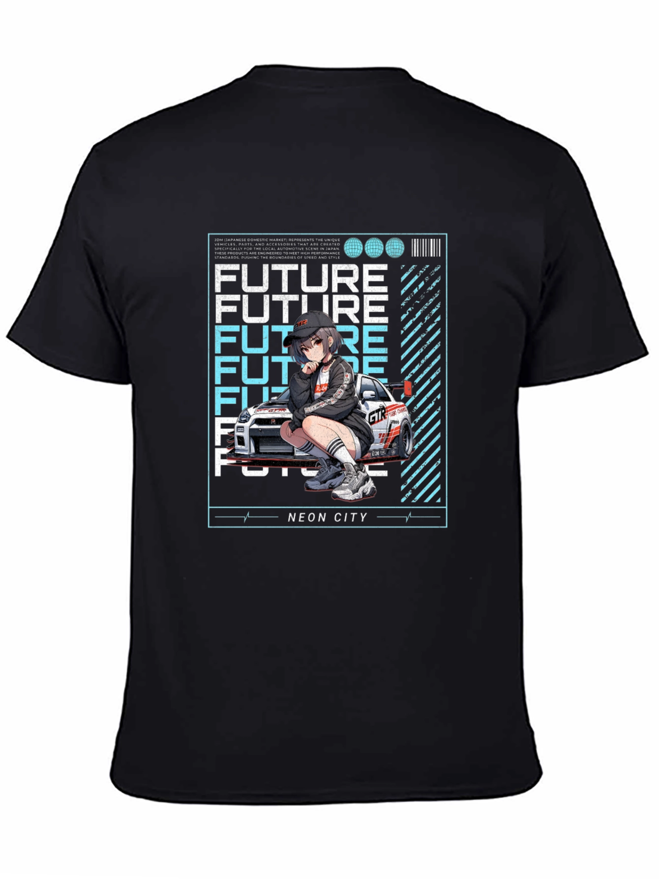 Neon City Future Anime T-Shirt
