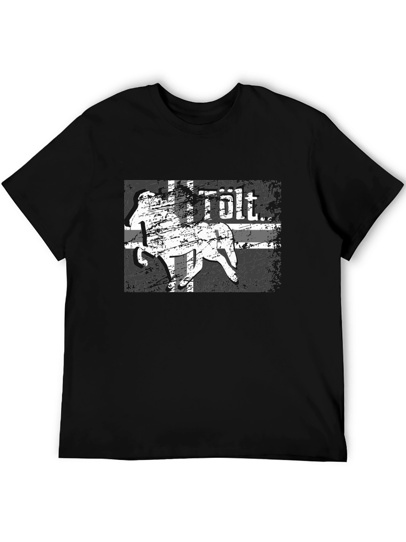 Tölt Icelandic Horse T-Shirt - Distressed Design