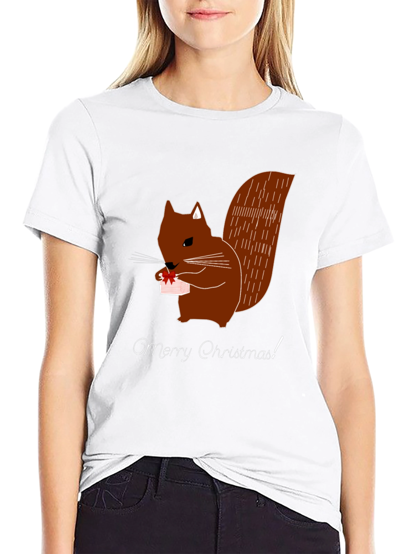 Squirrel Christmas Graphic Tee