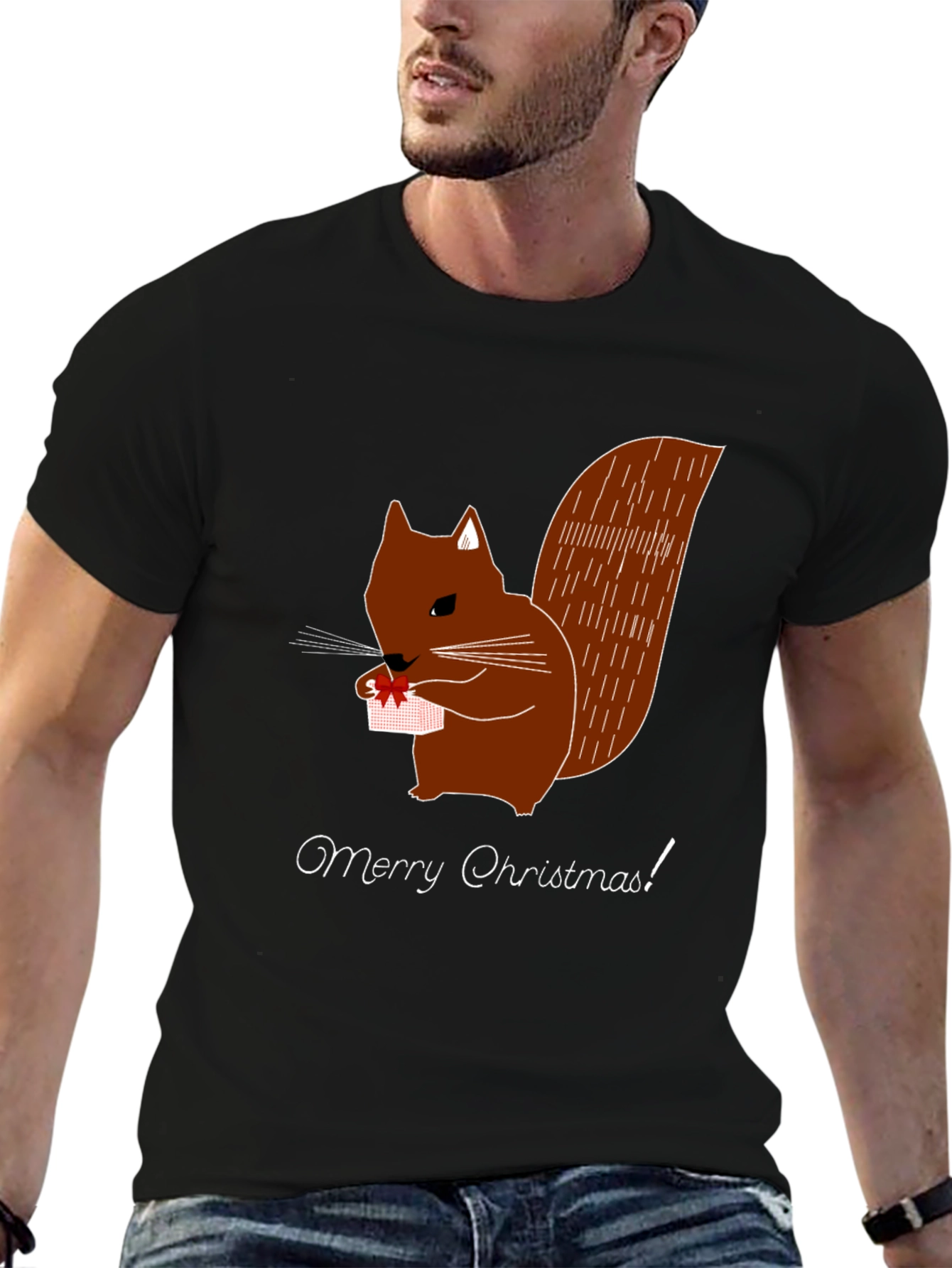 Squirrel Christmas Graphic Tee
