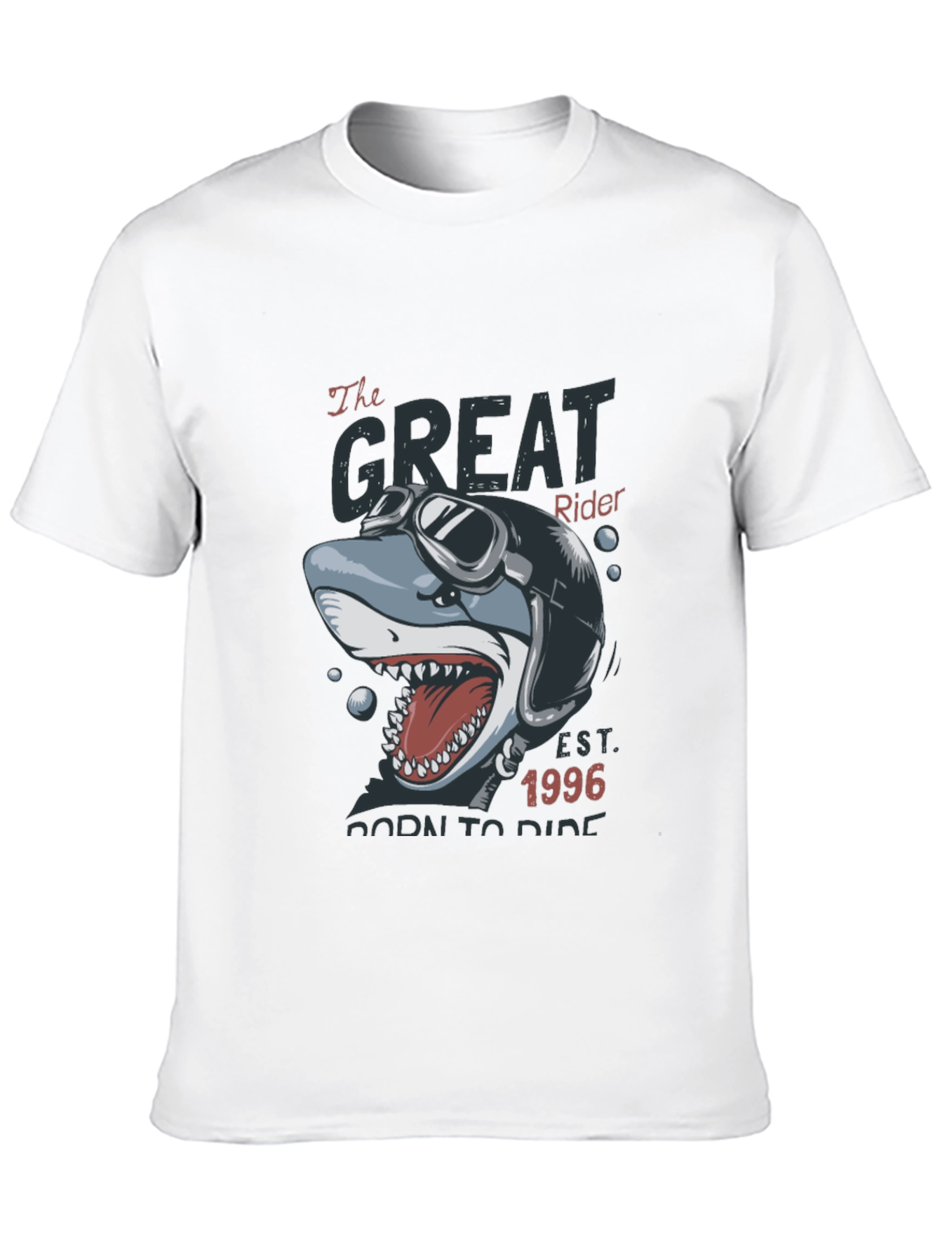 The Great Rider Shark Graphic T-Shirt