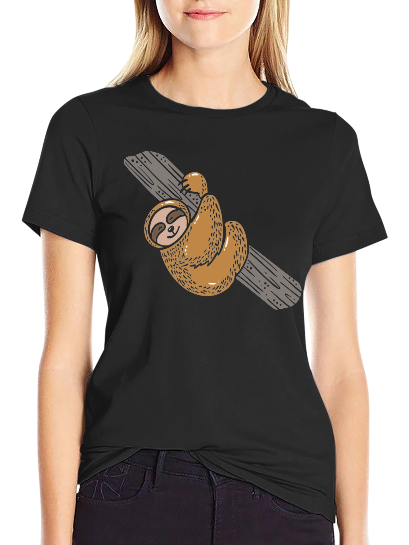 Sloth on a Branch Graphic Tee