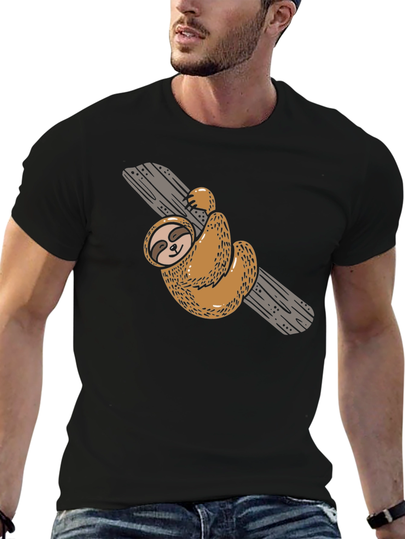 Sloth on a Branch Graphic Tee