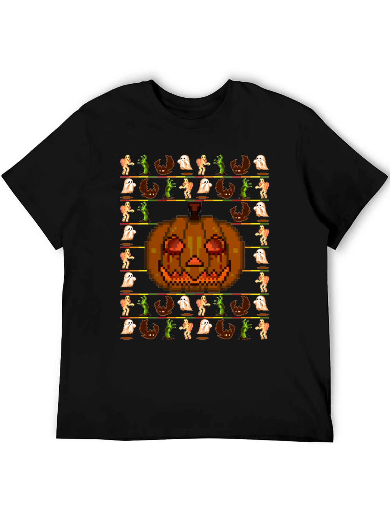 Pixel Halloween Graphic T-Shirt