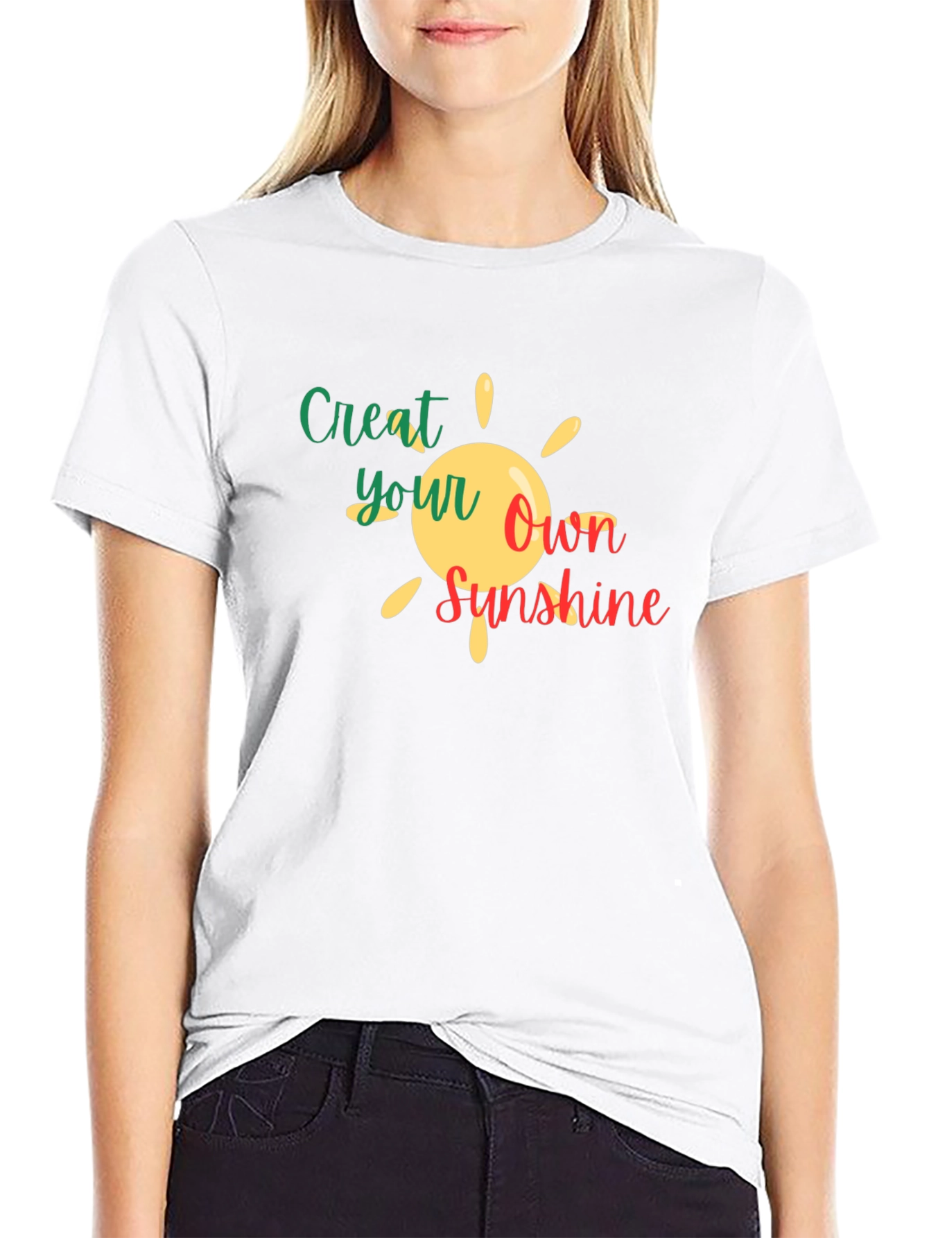 Create Your Own Sunshine Black T-Shirt