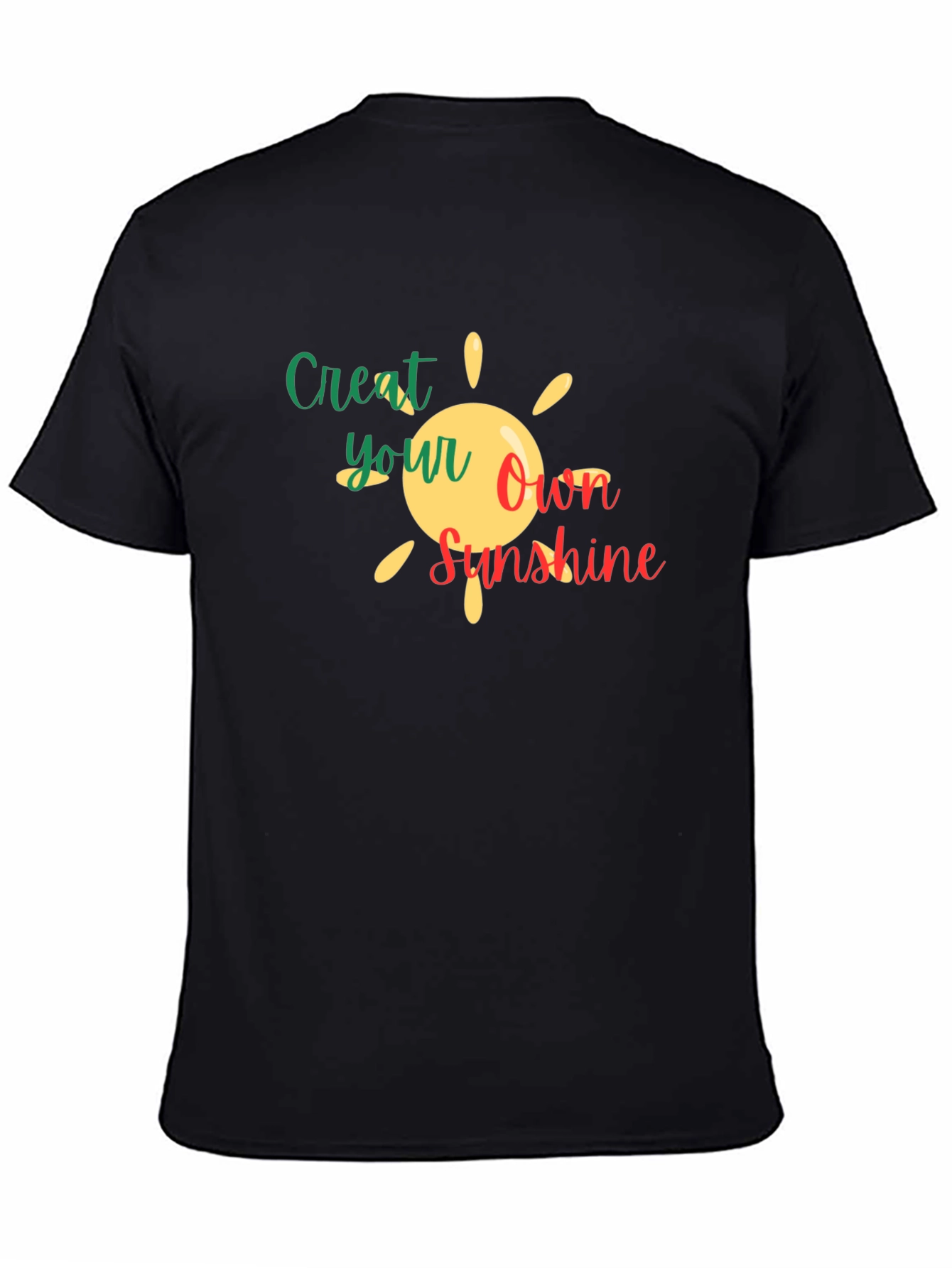 Create Your Own Sunshine Black T-Shirt