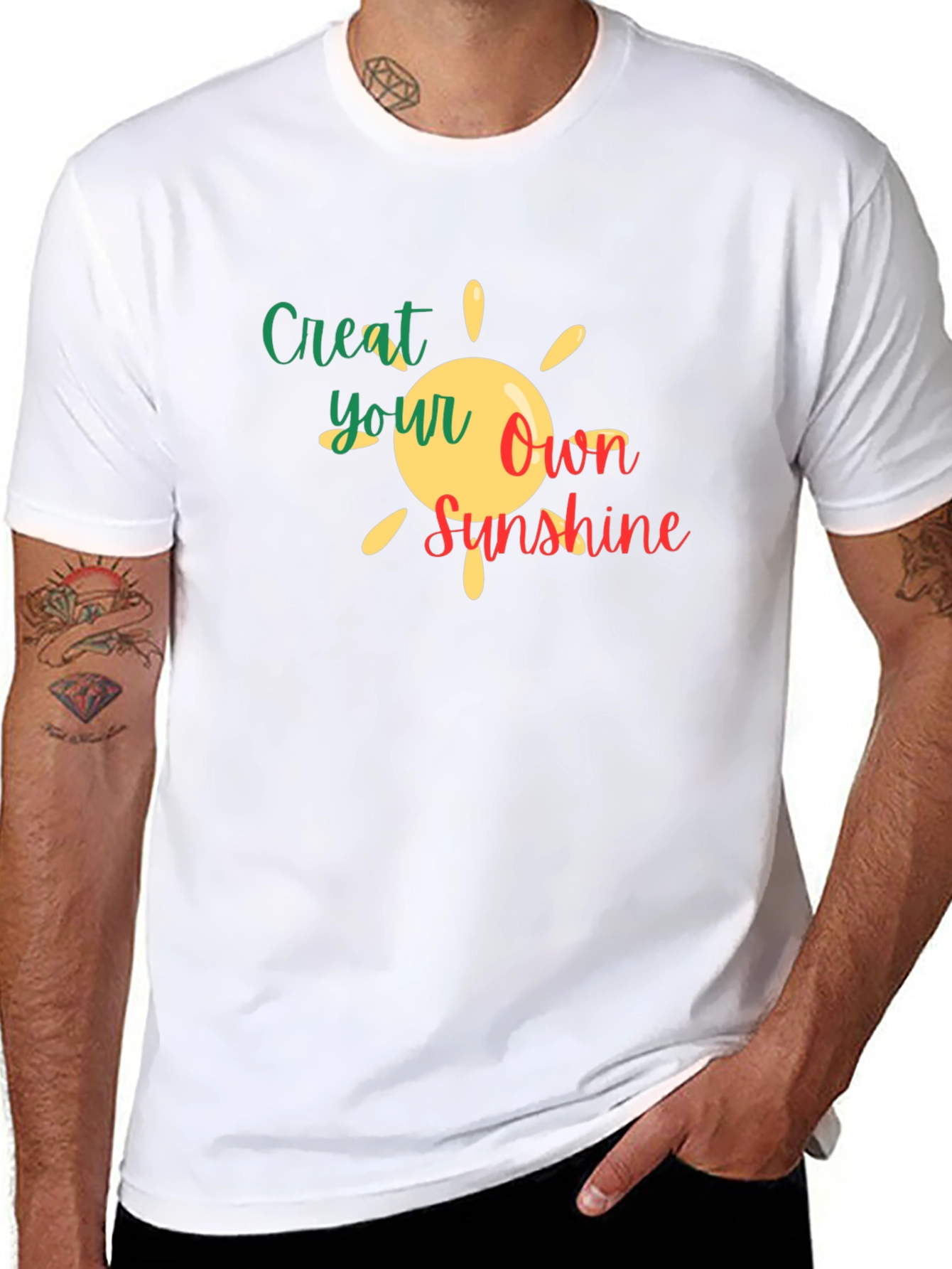 Create Your Own Sunshine Black T-Shirt