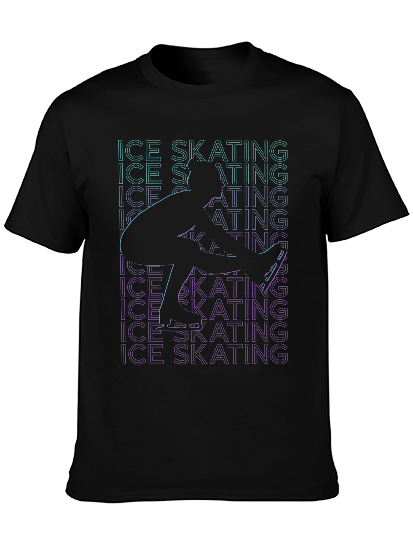 Ice Skating Graphic Tee - Cool Skater Shirt
