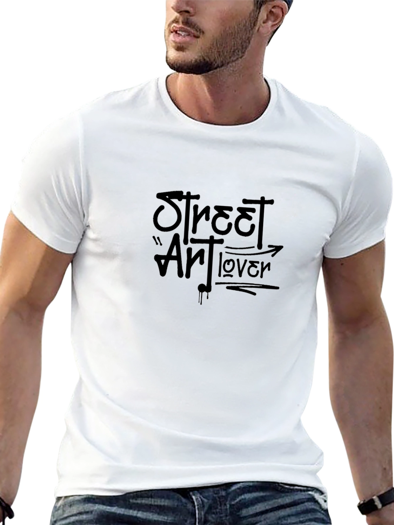 Street Art Lover Black T-Shirt