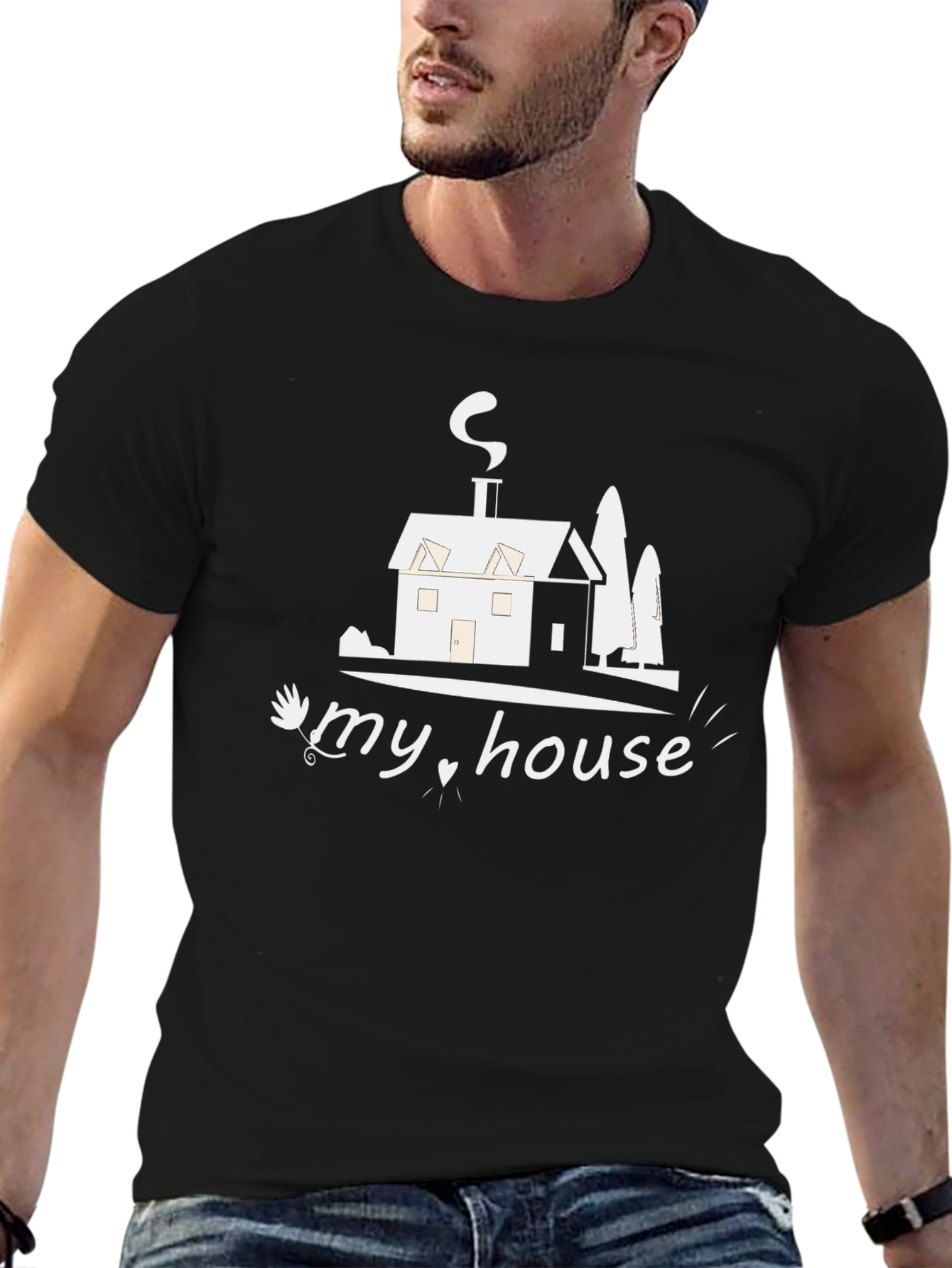 My House Graphic Tee - Stylish Comfort