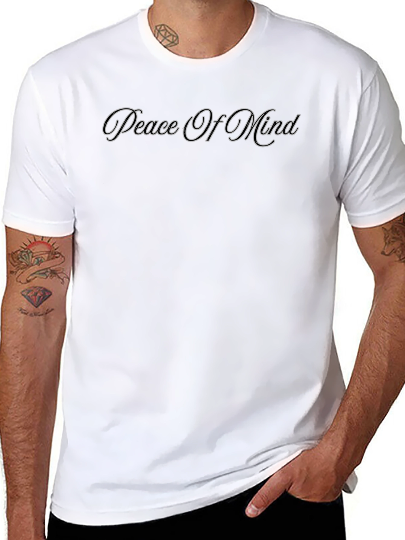 Peace of Mind Graphic T-Shirt - Black