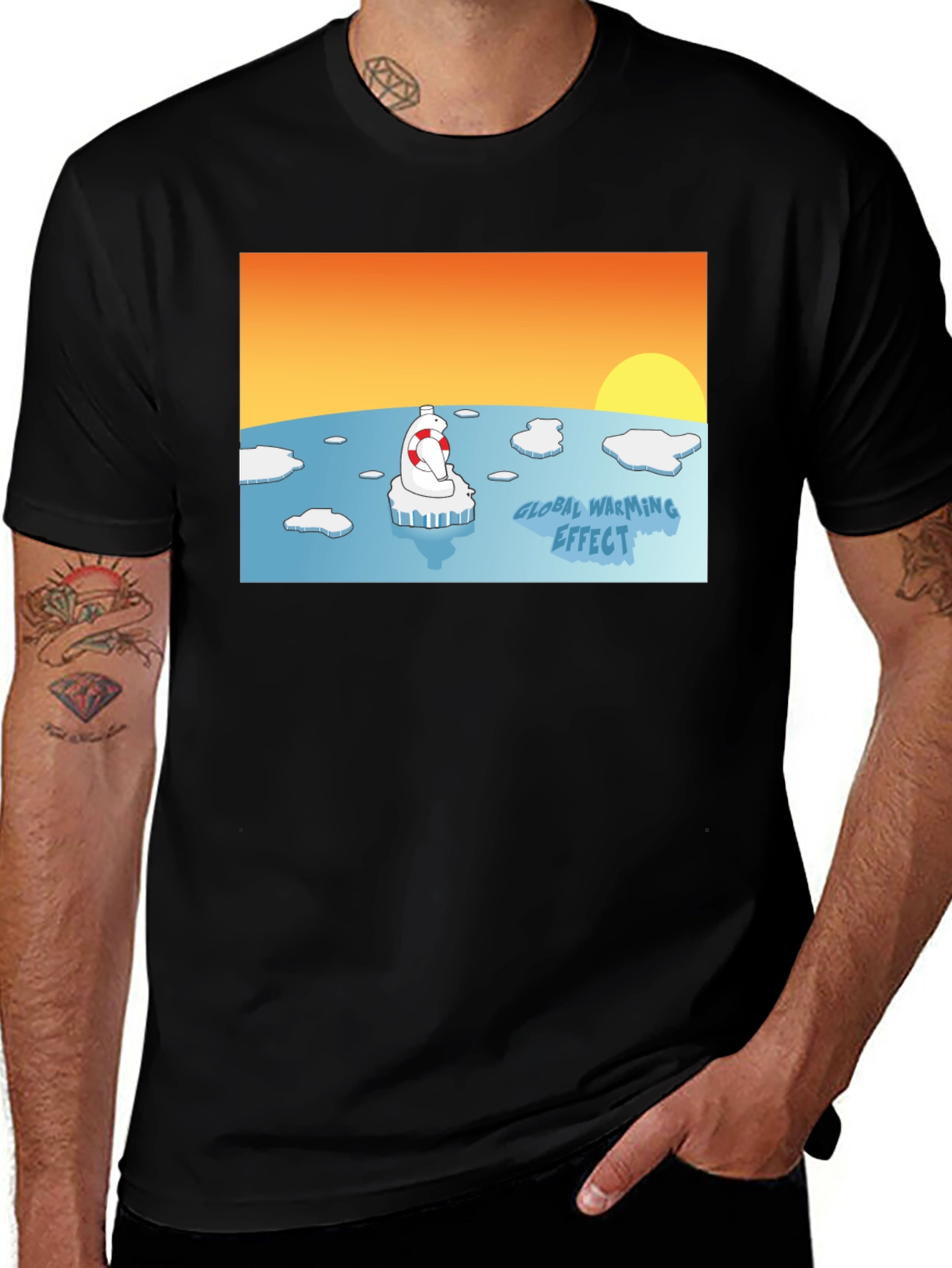 Global Warming Awareness T-Shirt - Save the Polar Bear