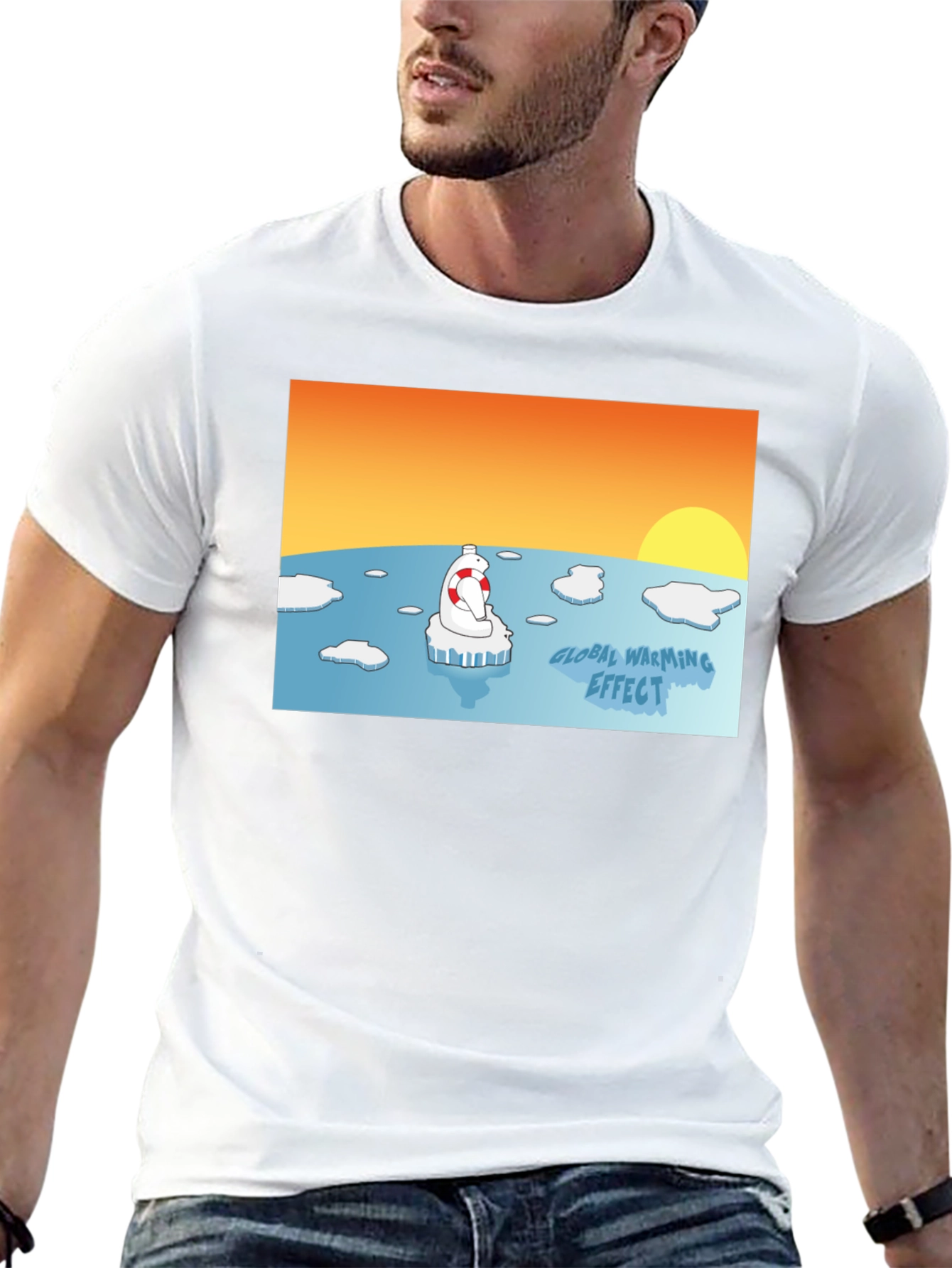 Global Warming Awareness T-Shirt - Save the Polar Bear