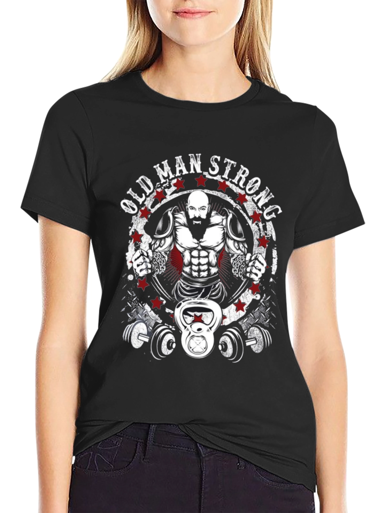 Old Man Strong Graphic T-Shirt