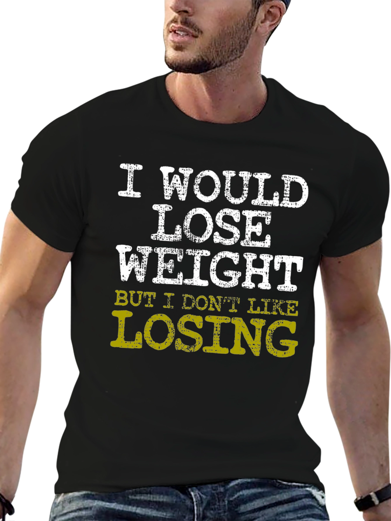 Funny Weight Loss T-Shirt - I Dont Like Losing