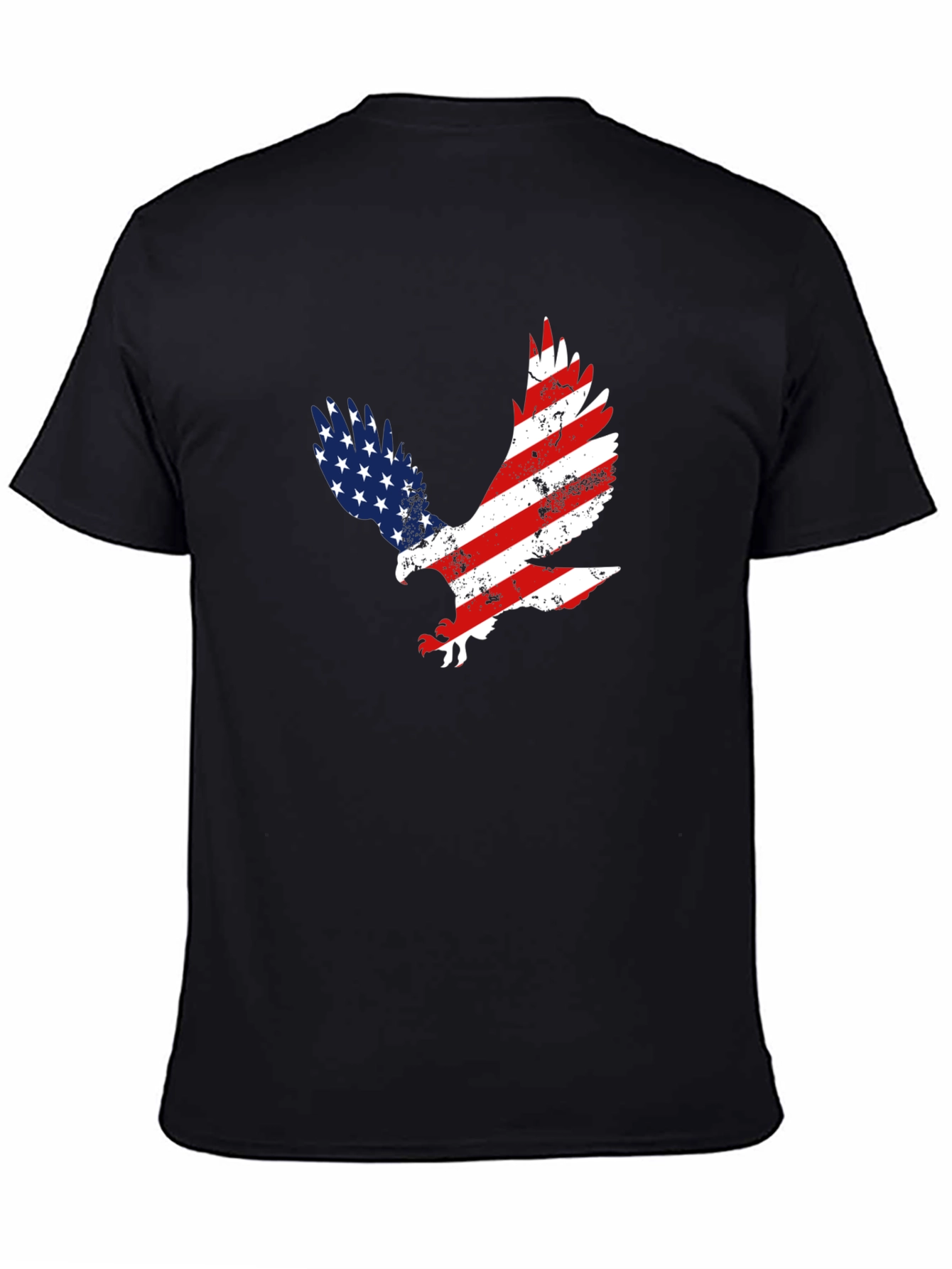 American Flag Eagle Graphic T-Shirt