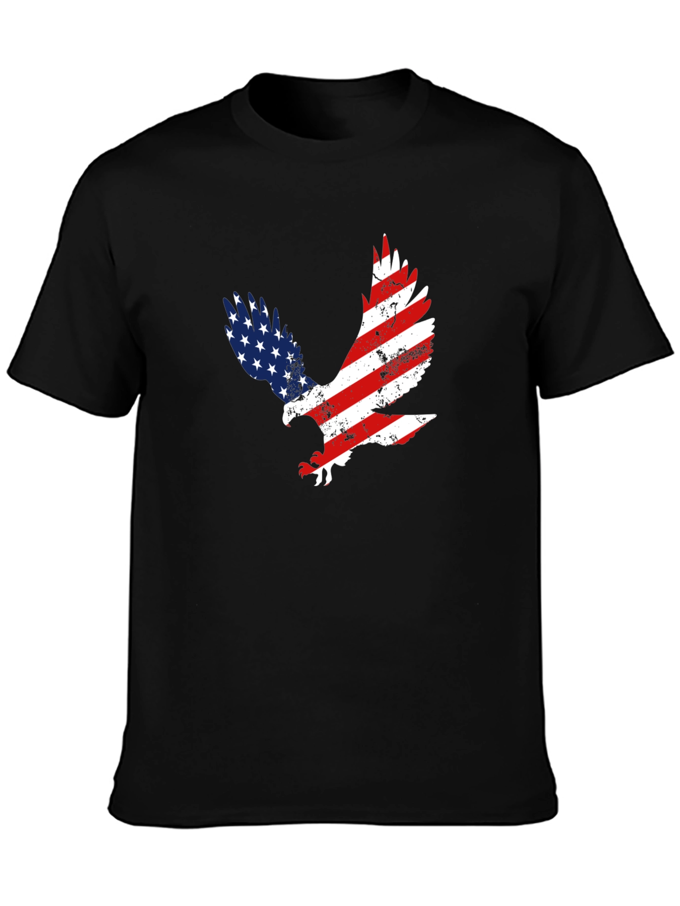 American Flag Eagle Graphic T-Shirt